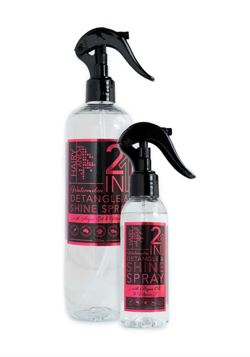 2 in 1 Detangle & Shine Spray - Watermelon - Rider's Tack.Apparel.Supply